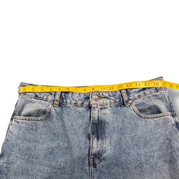 Sezane Premium Minimalist Denim Jeans Women's Size 42 (10 US) High Rise Wide Leg - Picture 4 of 11